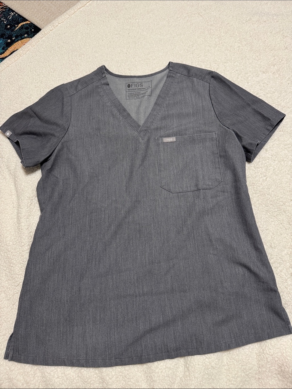 Figs V Neck Scrub Top